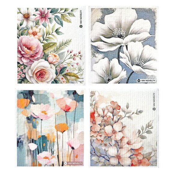 12-PK Eco-Friendly Swedish Dishcloths For Kitchen - Paper Towel Alternative - Picture 1 of 4